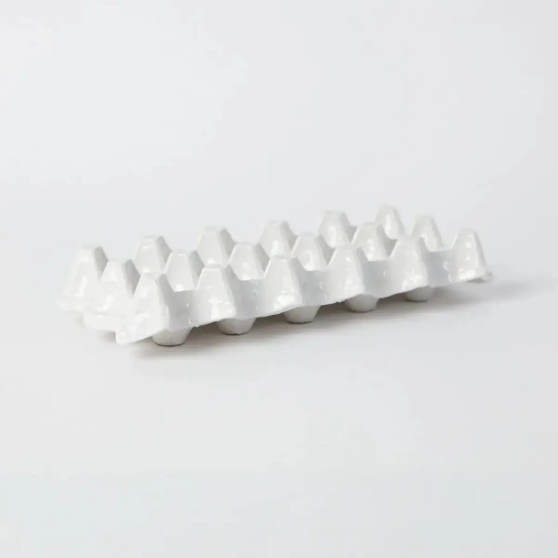 CERAMICS EGG PLATE 10 WHITE